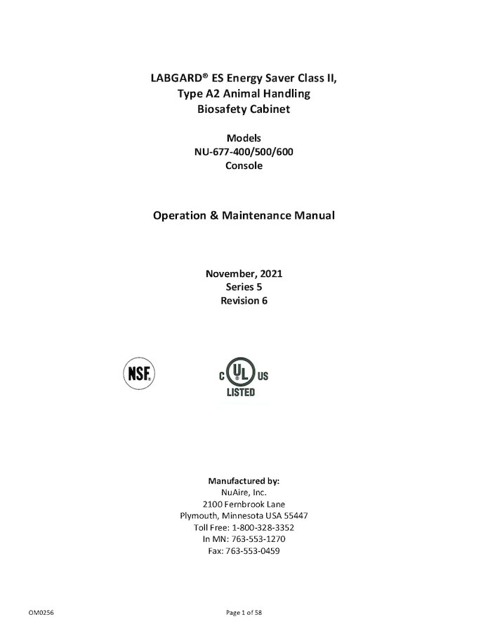 NU-677 Manual