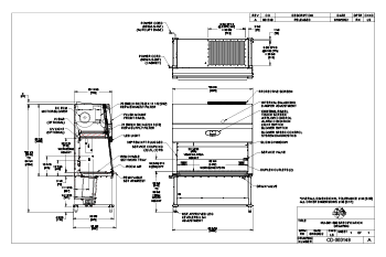 NU-581-500, 5-foot Biosafety Cabinet Drawing (115V)
